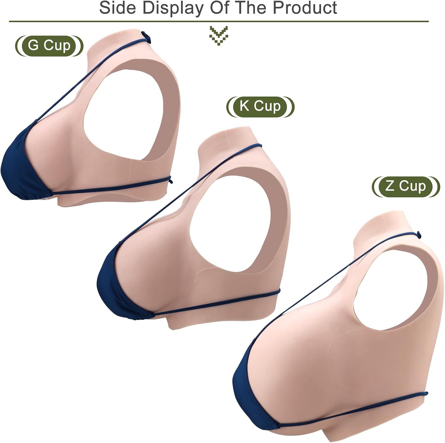Detalle de TGLTOJAHY Silicone Breast Forms for Stage, Fair Z Cup