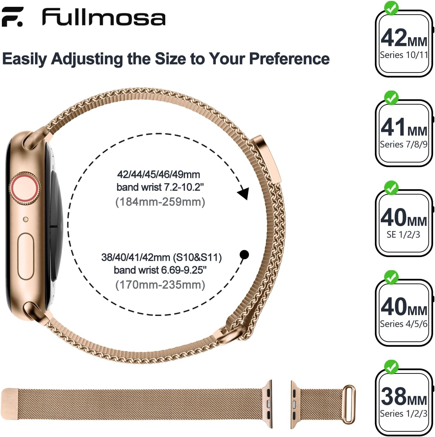 Thumbnail 6 de Fullmosa Magnetic Milanese Loop 40mm