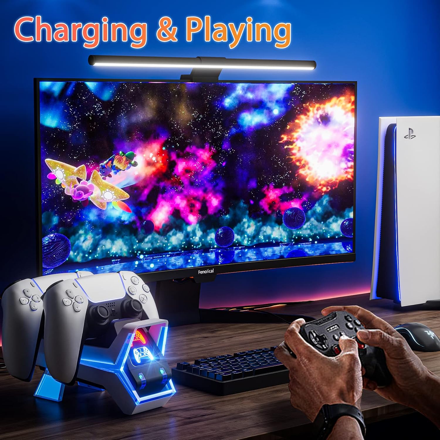 Thumbnail 4 de Fenolical PS5 Controller Charger Station 5V/3A