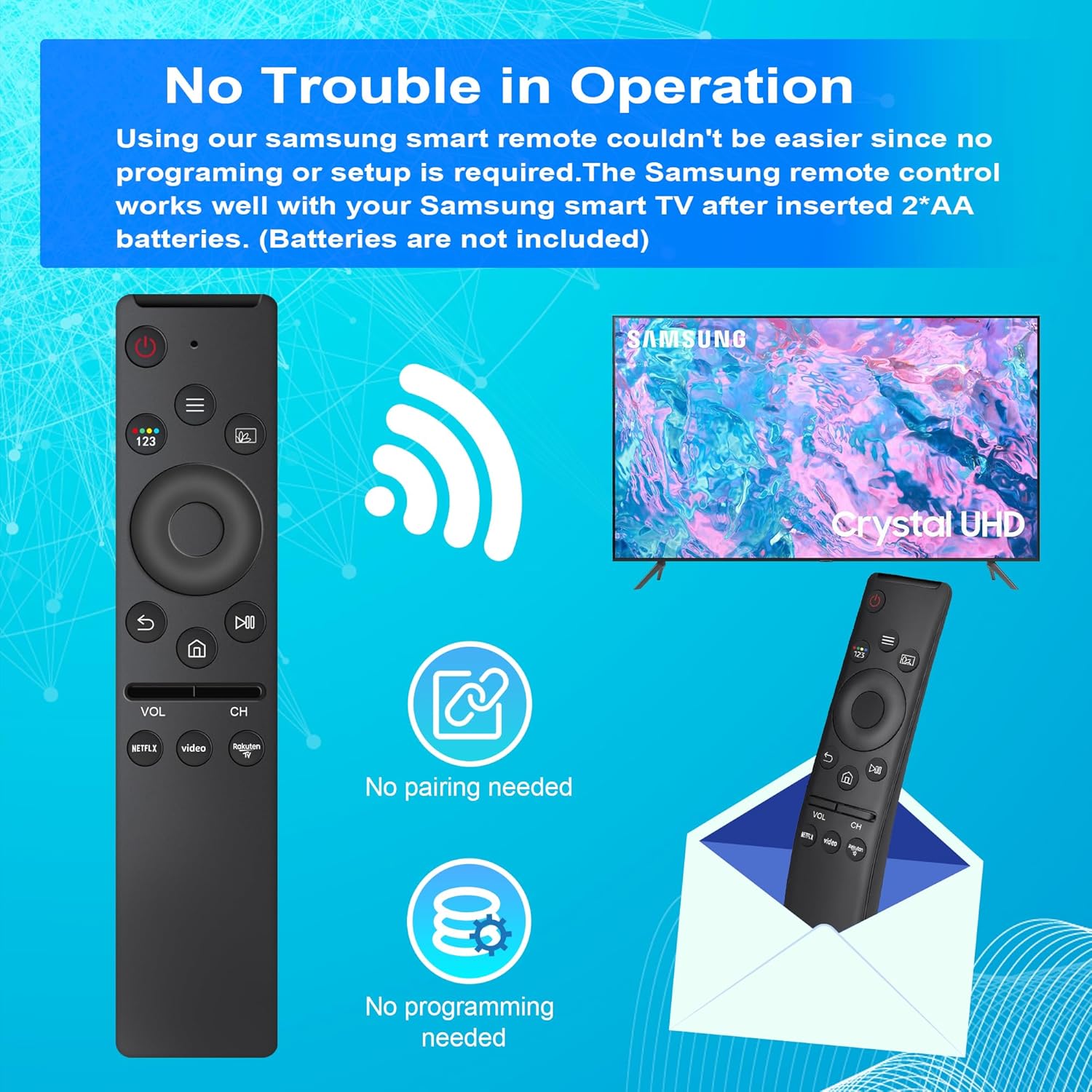Thumbnail 5 de ZYK Pack of 2 Universal Samsung TV Remote