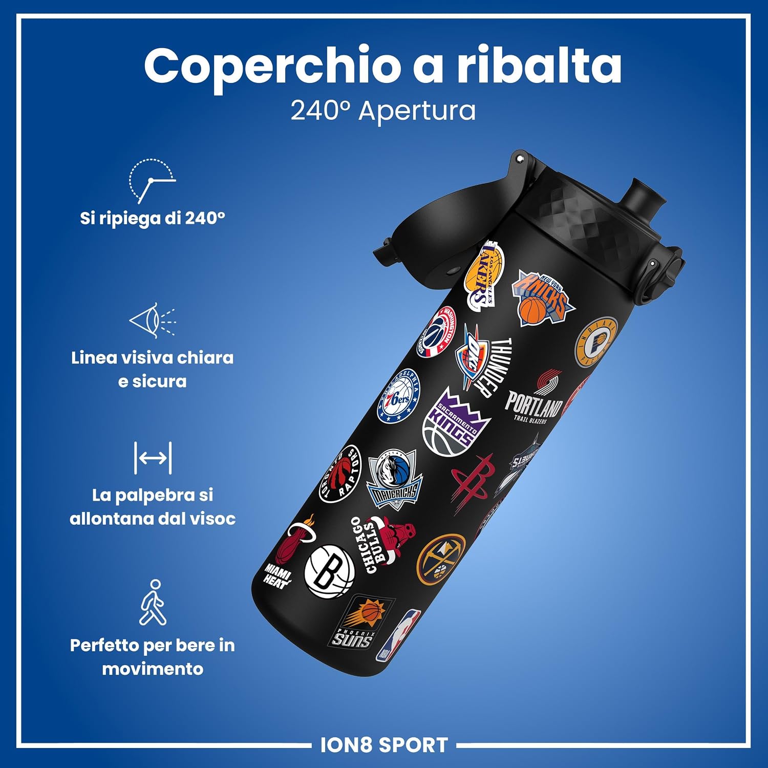 Detalle 2 de ion8 NBA Borraccia 500 ml 🥤