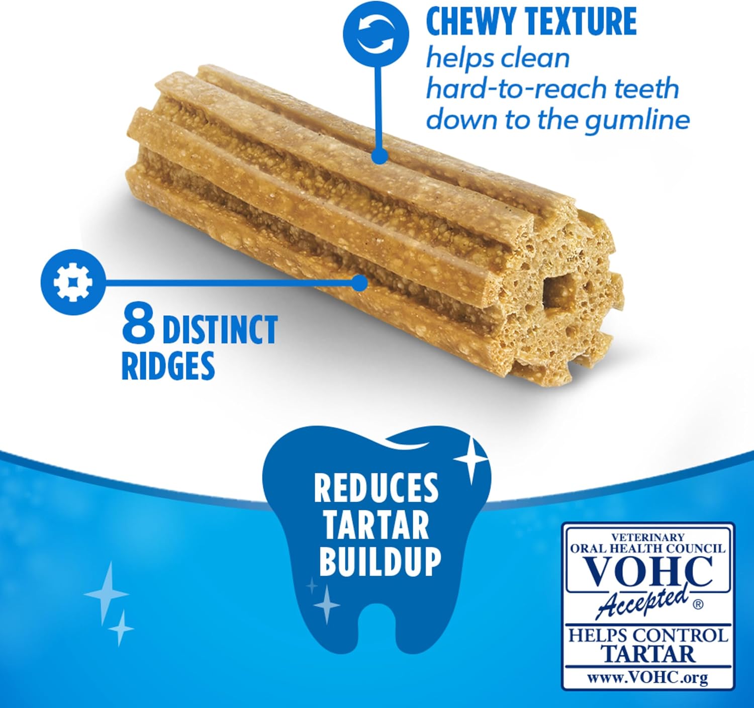 Detalle de Dentalife Daily Dental Chews for Large Dogs, 18 ct Pouch (Purina Dentalife)