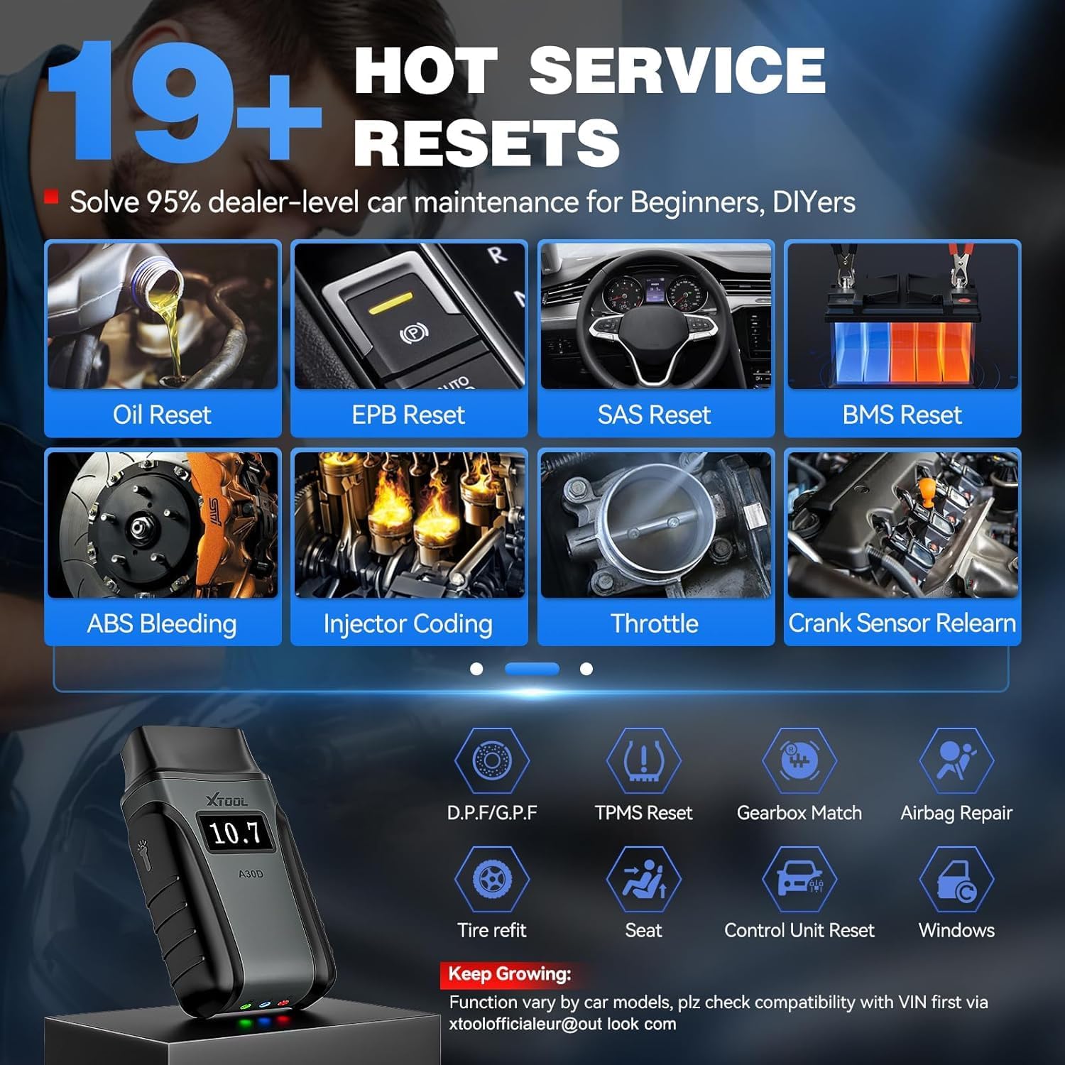 Thumbnail 4 de XTOOL Anyscan A30D OBD2 19 servicios