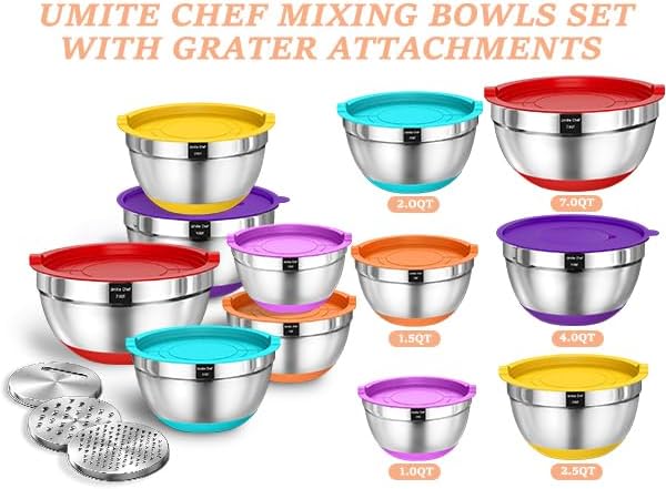 Detalle 2 de Umite Chef Mixing Bowls 7 qt 🍽
