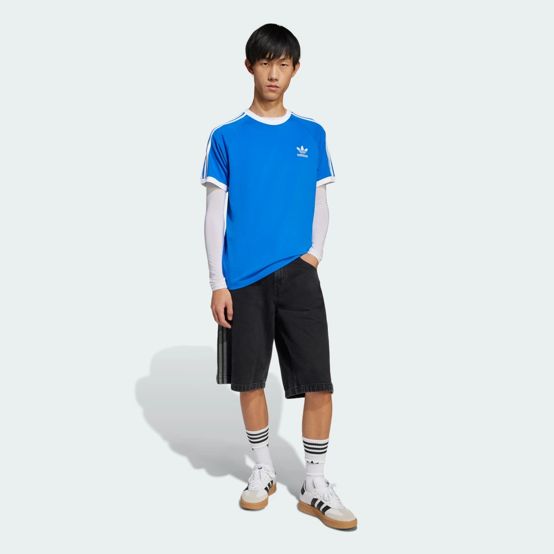 Thumbnail 2 de Camiseta Adicolor Classics 3 Stripes de Adidas — Azul