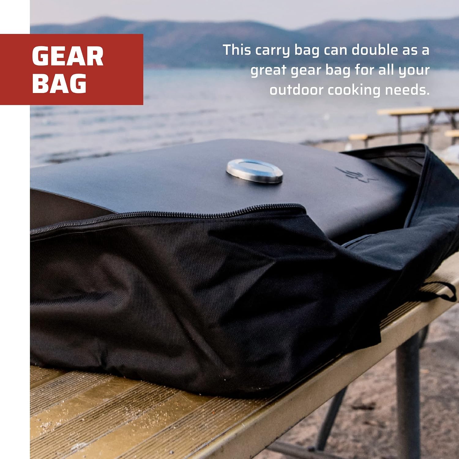 Detalle 2 de Camp Chef BB90L BB90BAG – torba transportowa do grilla 90 l, czarna