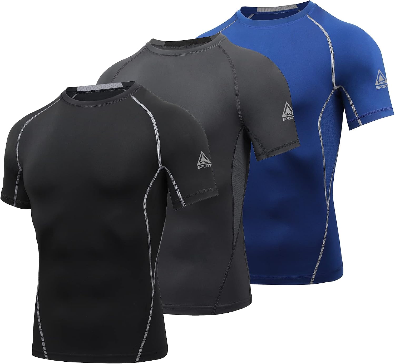 Thumbnail 6 de AMZSPORT Maglietta compressione uomo 5%