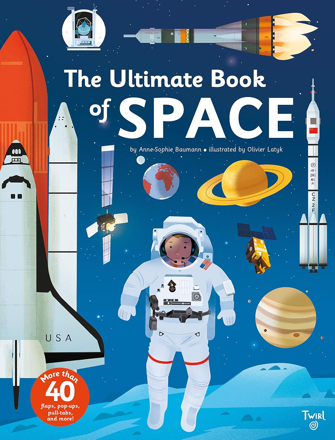 Detalle de The Ultimate Book of Space Hardcover, Illustrated Book for Kids