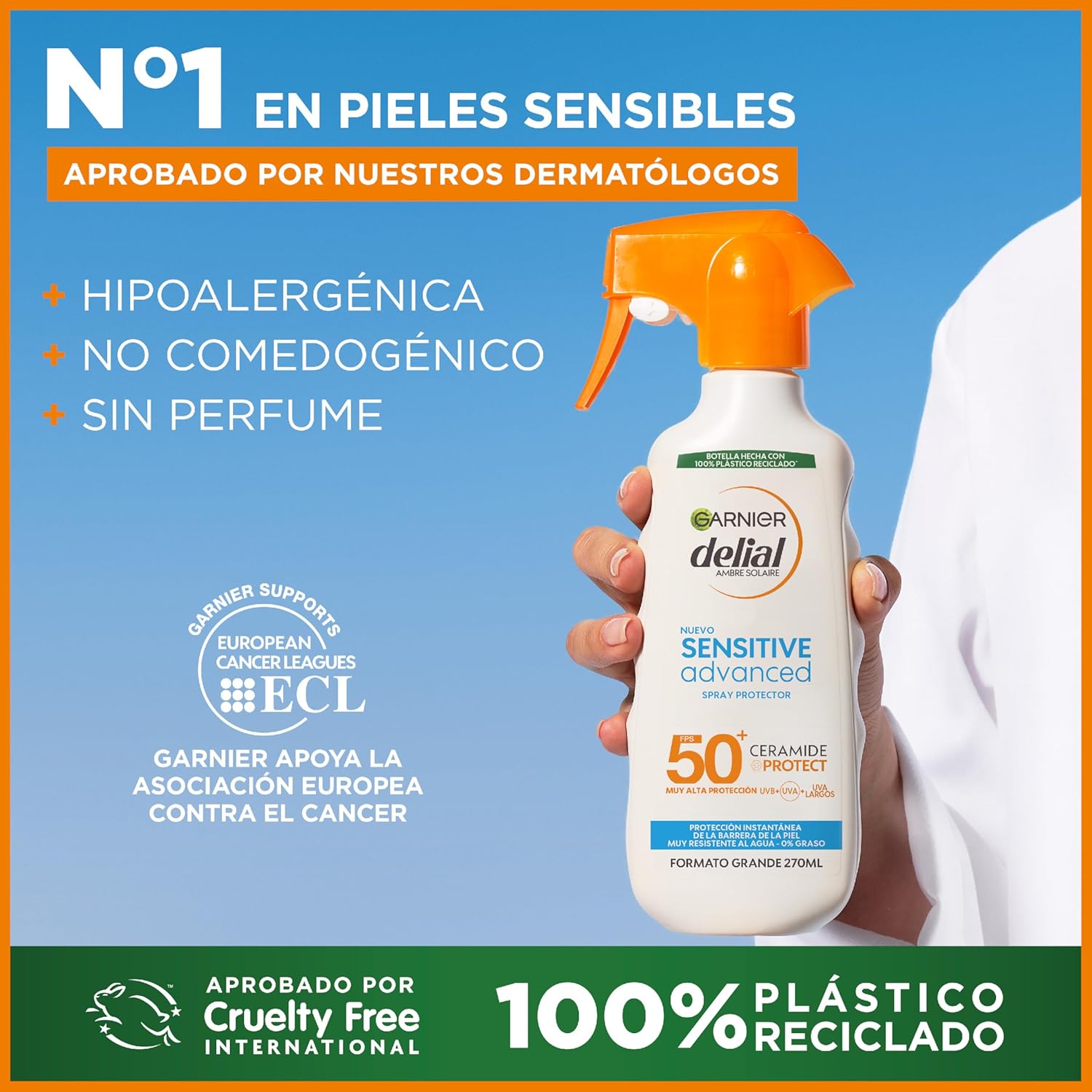 Thumbnail 2 de GARNIER DELIAL Sensitive Advanced Leche Solar IP50+ ☀