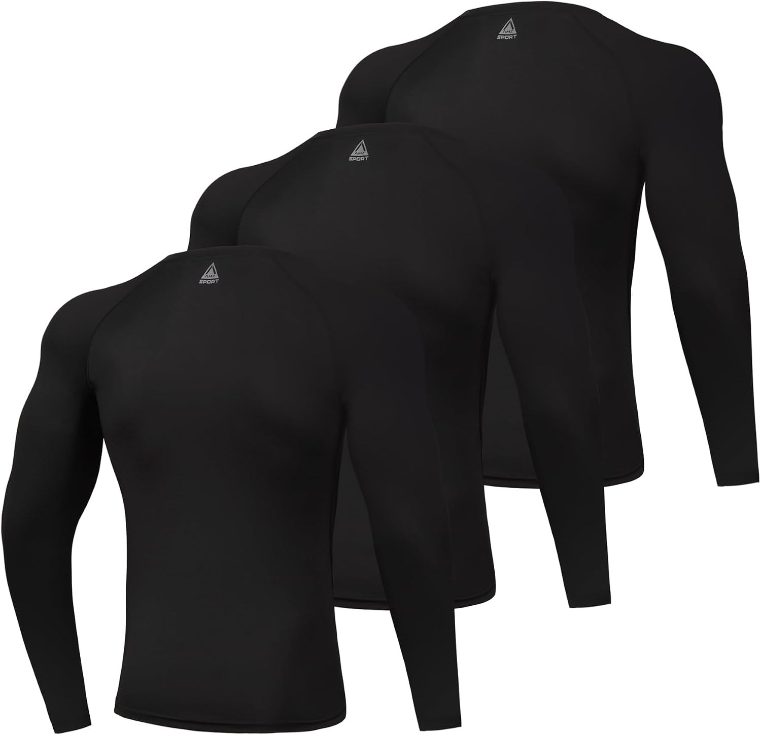 Detalle 2 de AMZSPORT Maglia Compressione Uomo 3 pezzi