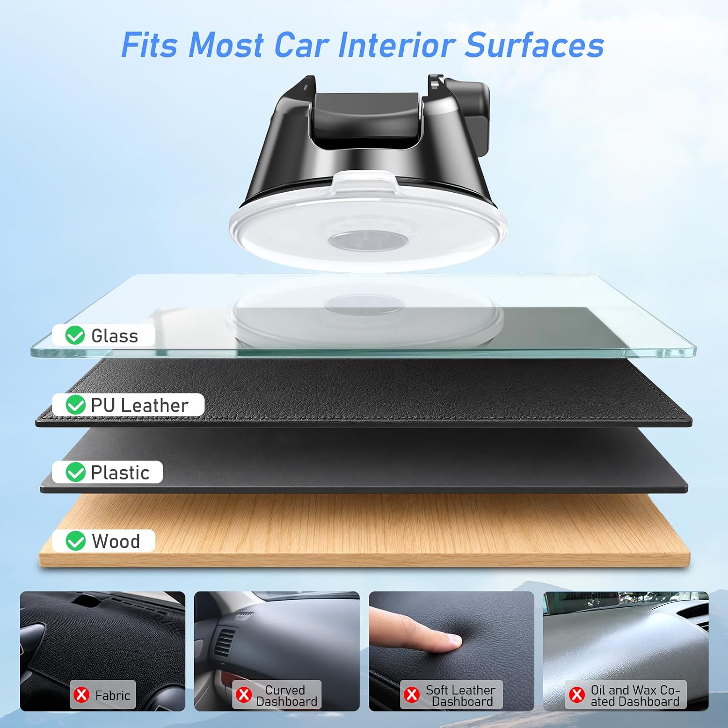 Thumbnail 4 de Blukar Car Phone Holder 360° rotation