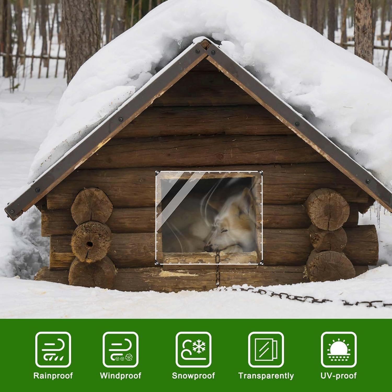 Thumbnail 3 de Clear Tarp 8x20ft Heavy Duty PVC Tarp 🏕