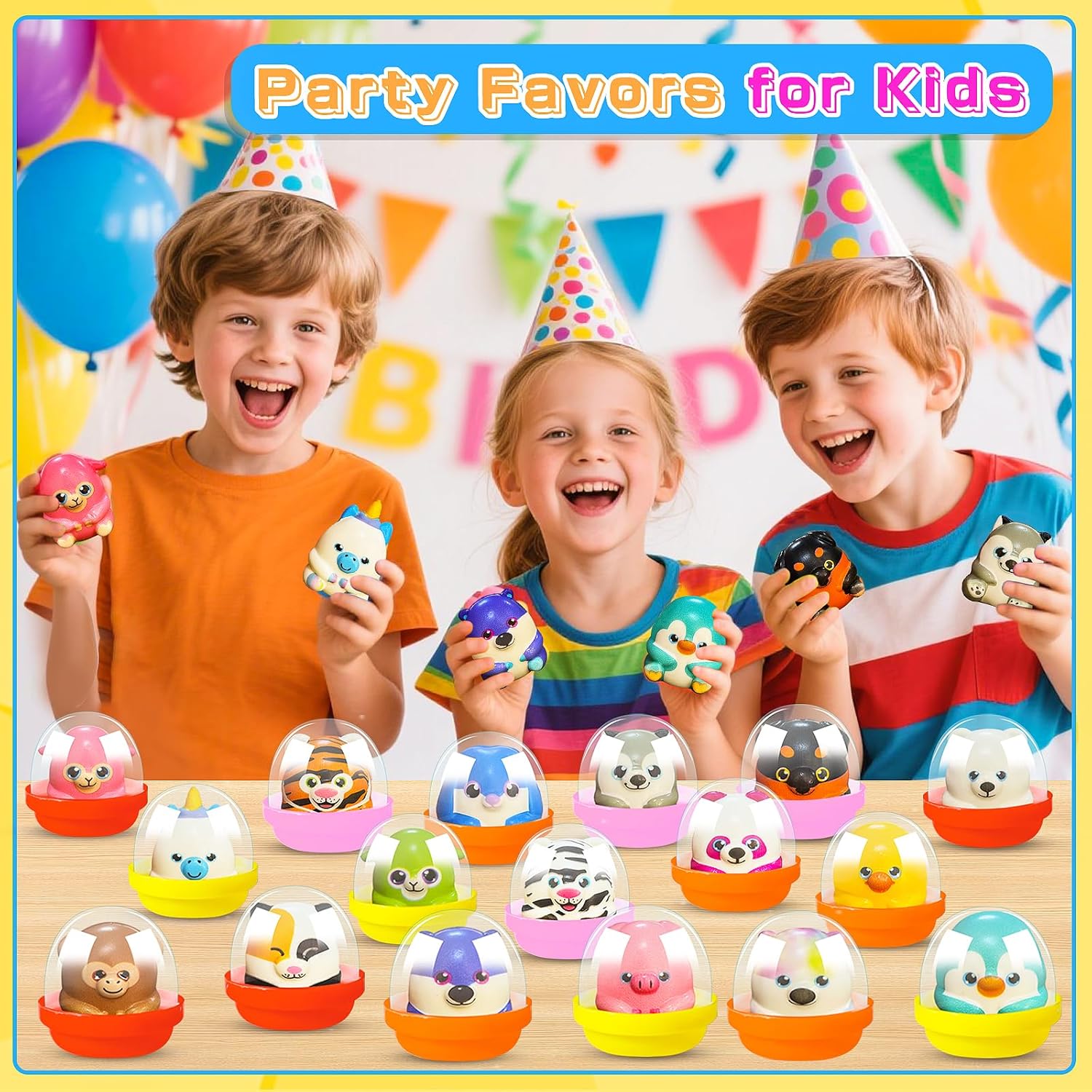 Thumbnail 4 de KissFree 40-Pack Slow Rising Squeeze Toys (2-Inch Capsules), Kids Party Favor Squishies