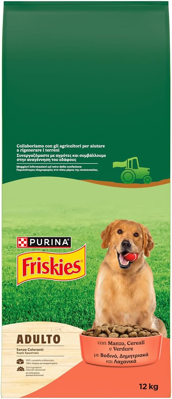 Detalle de Purina Friskies Crocchette Cane Adulto – Confezione da 12 kg