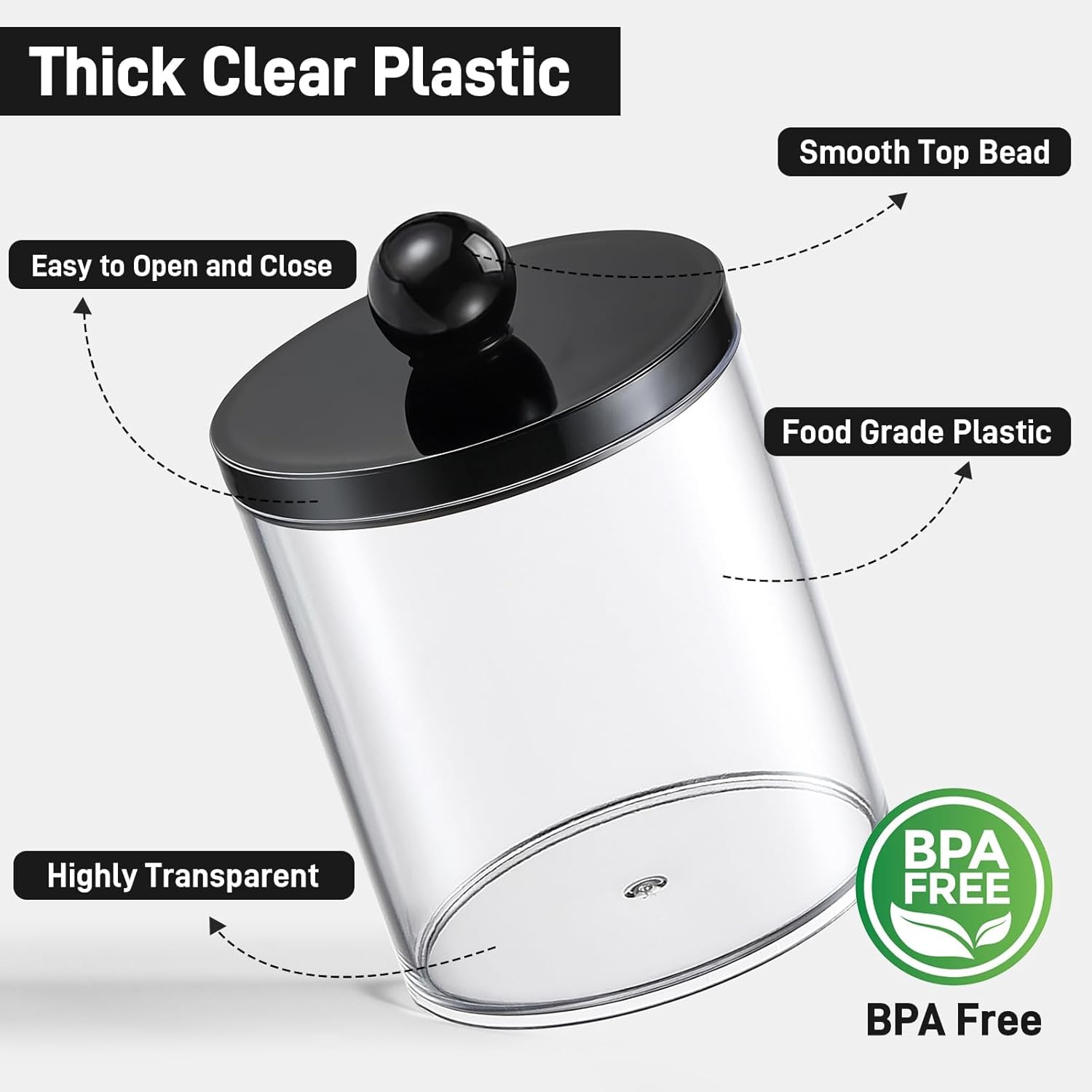 Detalle 2 de Acrylic Qtip Holder 12oz Pack