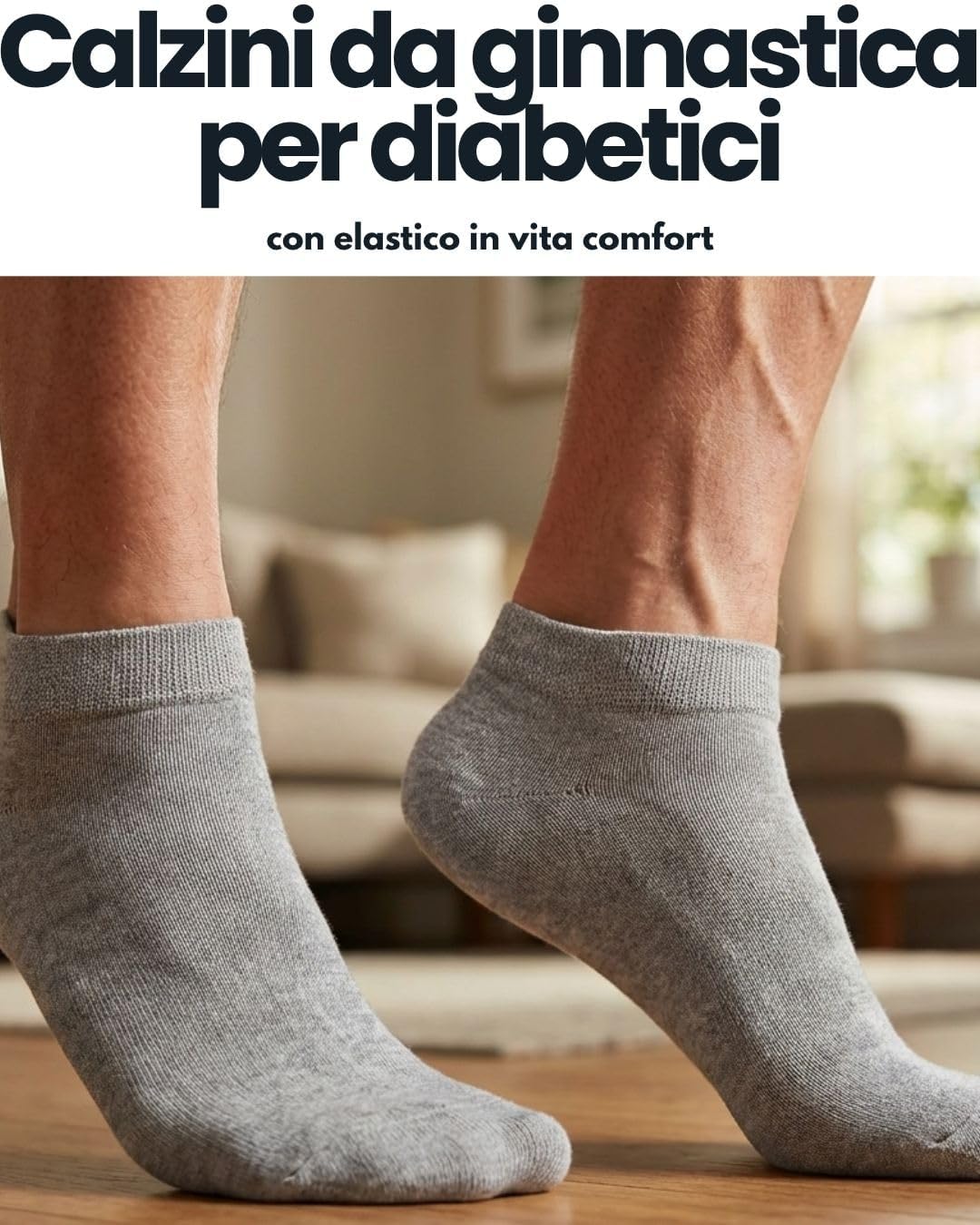 Thumbnail 1 de Sockenkauf24: 10 paia di calzini da ginnastica per diabetici, senza elastico e cuciture