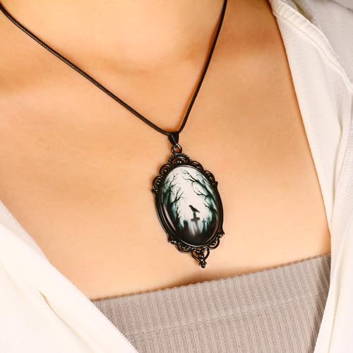 Thumbnail 6 de DAYANEY Gothic Raven Necklace: Versatile Goth Accessory for Halloween & Costume parties