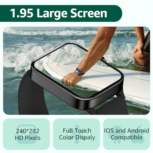 Thumbnail 1 de ASWEE Smart Watch for Men and Women with 1.95" HD Full Touch Screen