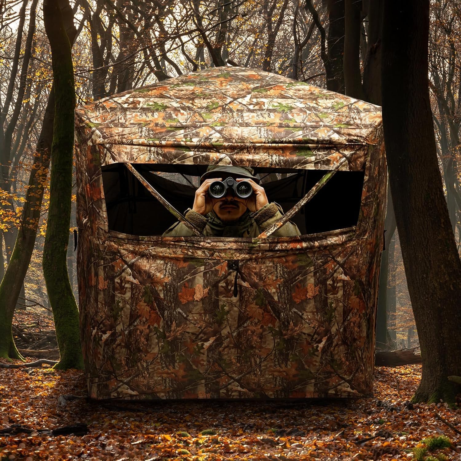 Thumbnail 6 de FUNHORUN 58F007 Hunting Blind, 270° See-Through Pop-Up Camo Shelter