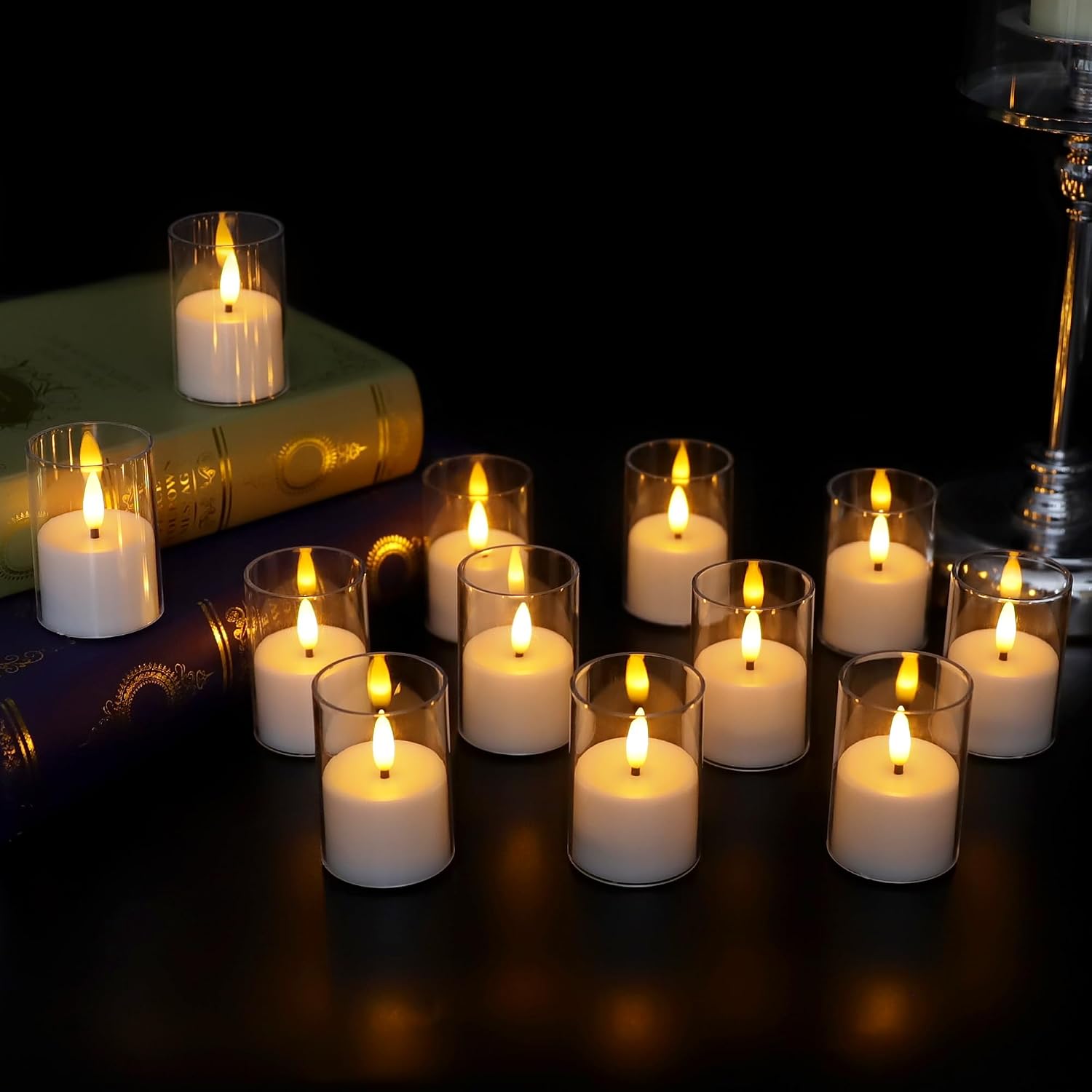 Thumbnail 6 de TLNFHRPI RTY1023 Flameless LED Candles, 12-Pack in Ivory with Timer and Remote