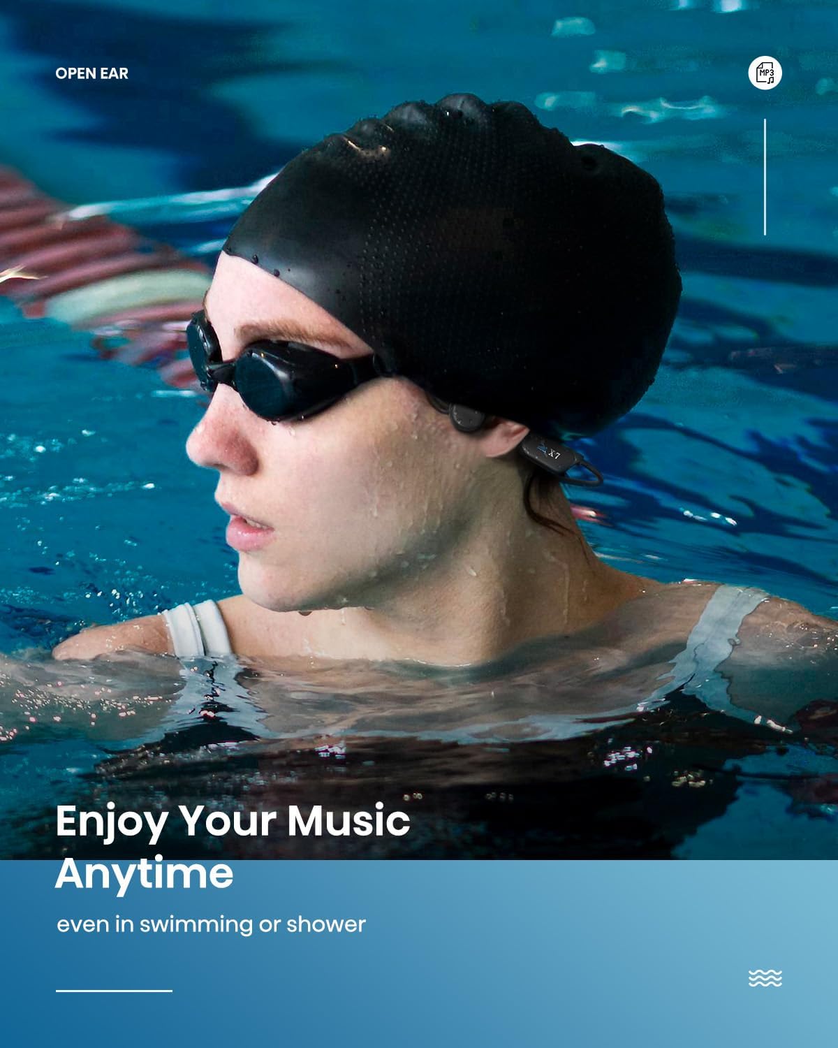 Detalle de Guudsoud Swimming Headphones 32GB bone-conduction