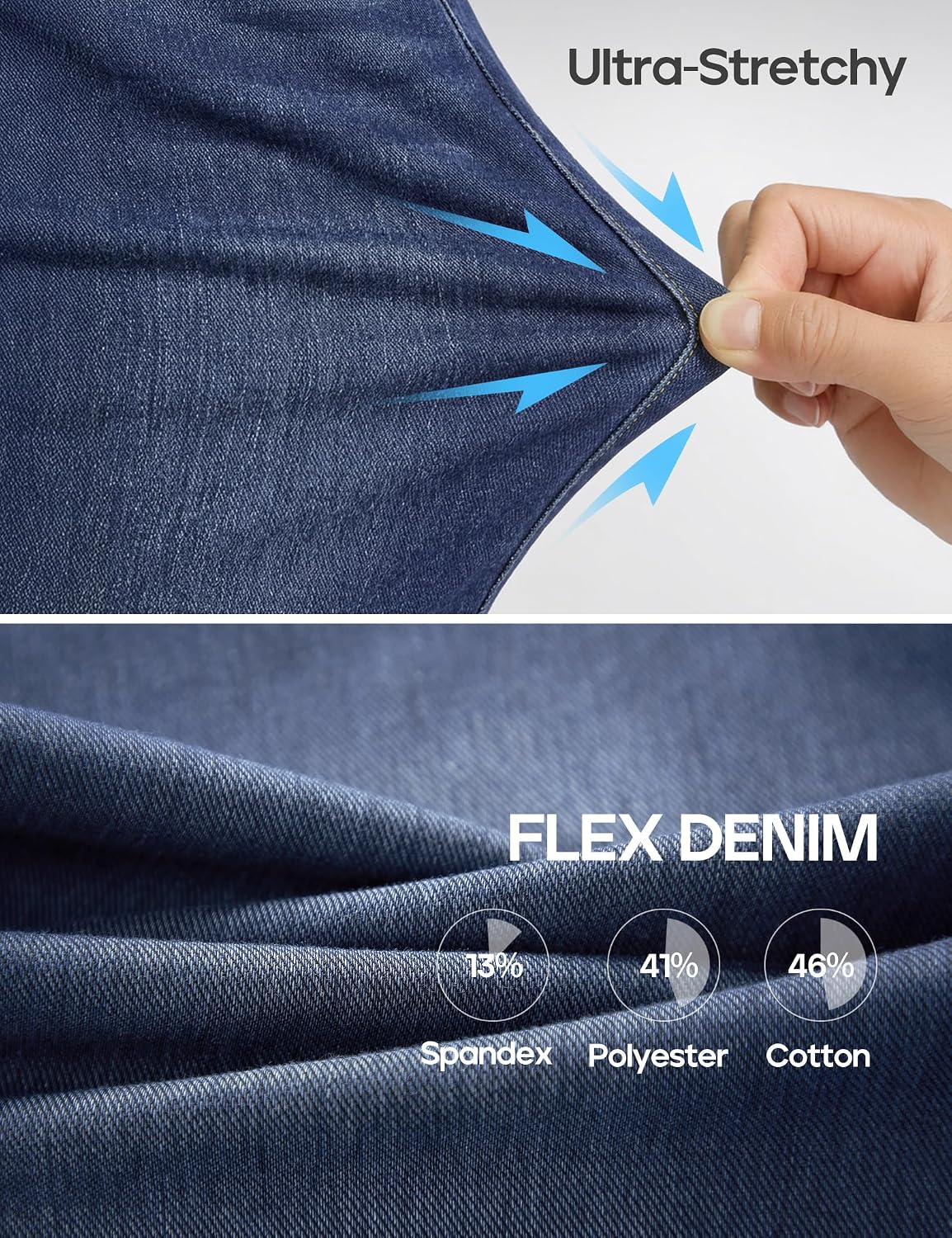 Thumbnail 5 de Pull-On Jeans in Stretch Denim