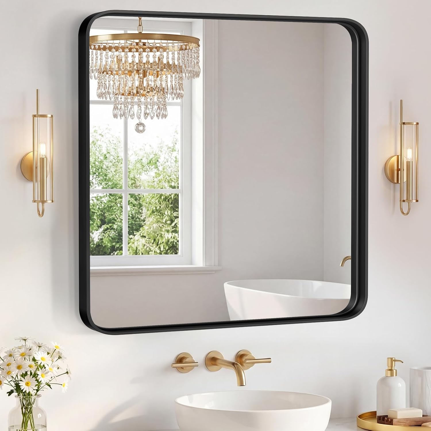 Detalle de Sweetcrispy Bathroom Mirror 36x36 Inch