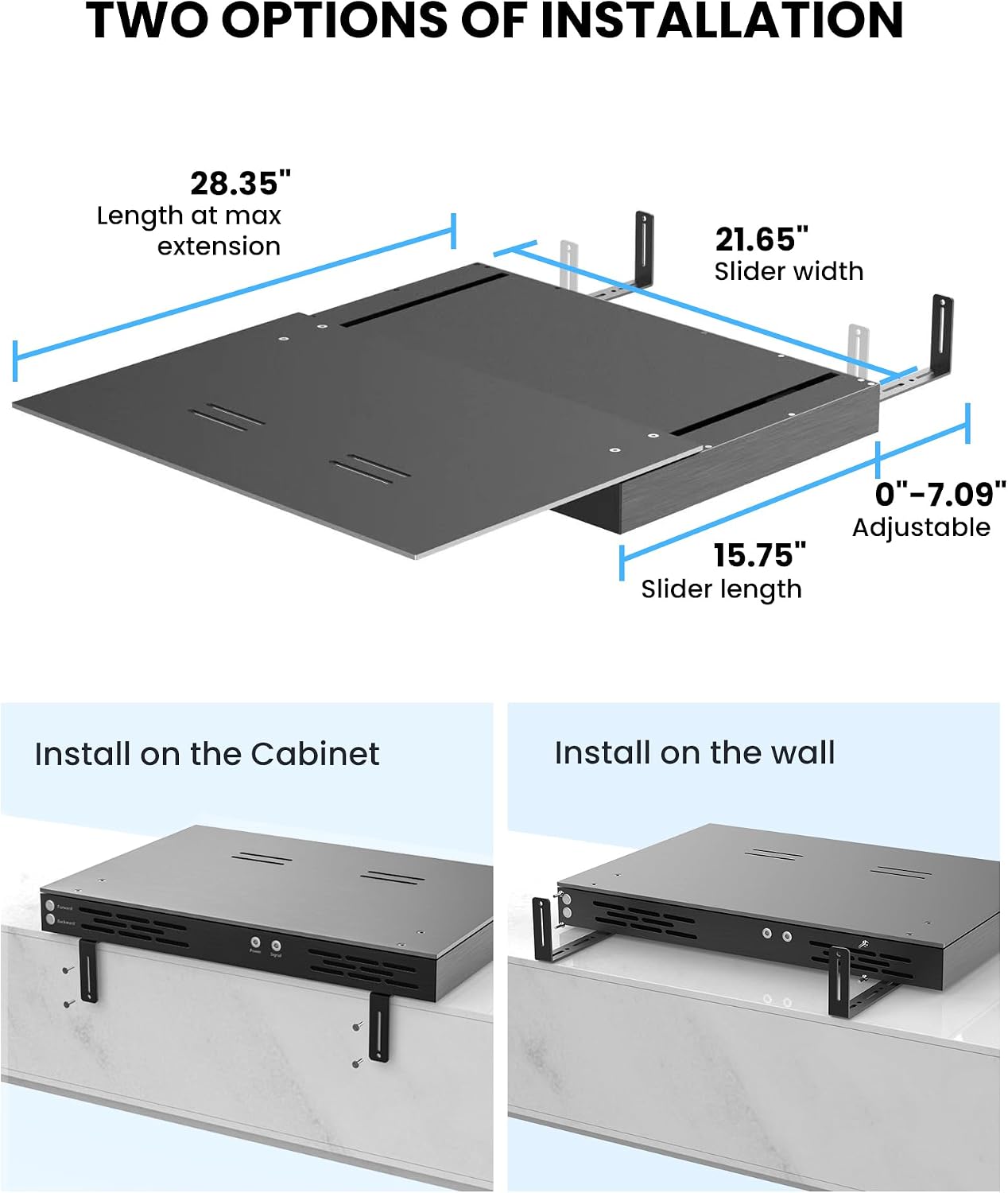 Thumbnail 5 de AWOL VISION IC-A150 motorised UST projector shelf 150"