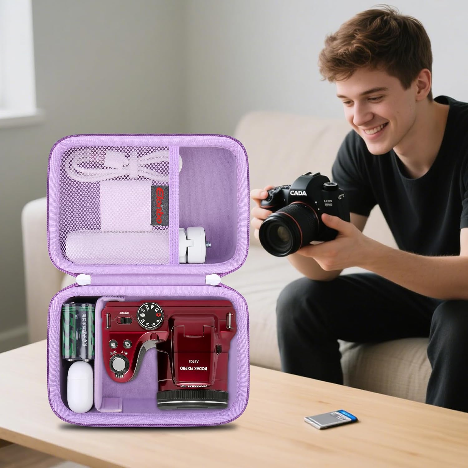 Thumbnail 6 de Elonbo Carrying Case for Kodak PIXPRO AZ528/AZ255/AZ405/AZ425/AZ401 Digital Camera