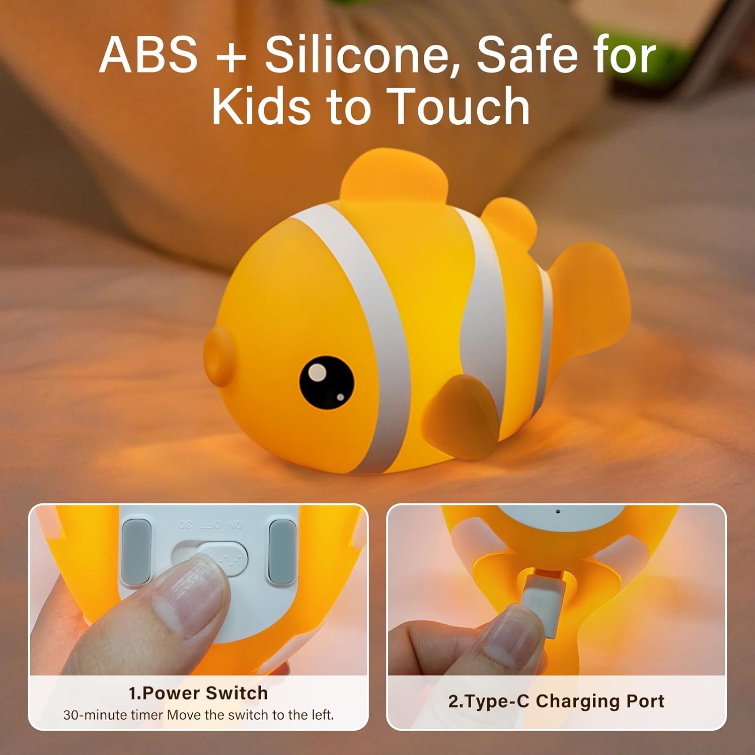 Thumbnail 5 de SAMALICAR Nachtlicht Clownfisch Dimmbar