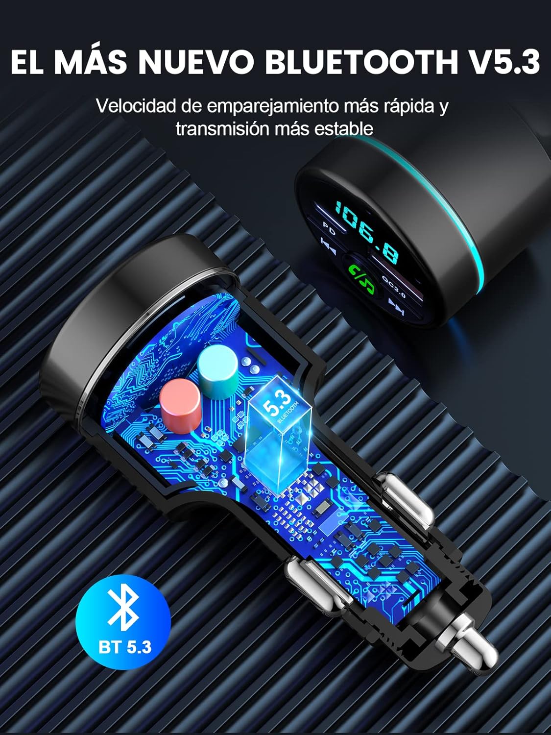 Thumbnail 5 de Mohard Transmisor FM Bluetooth 5.3 🔊