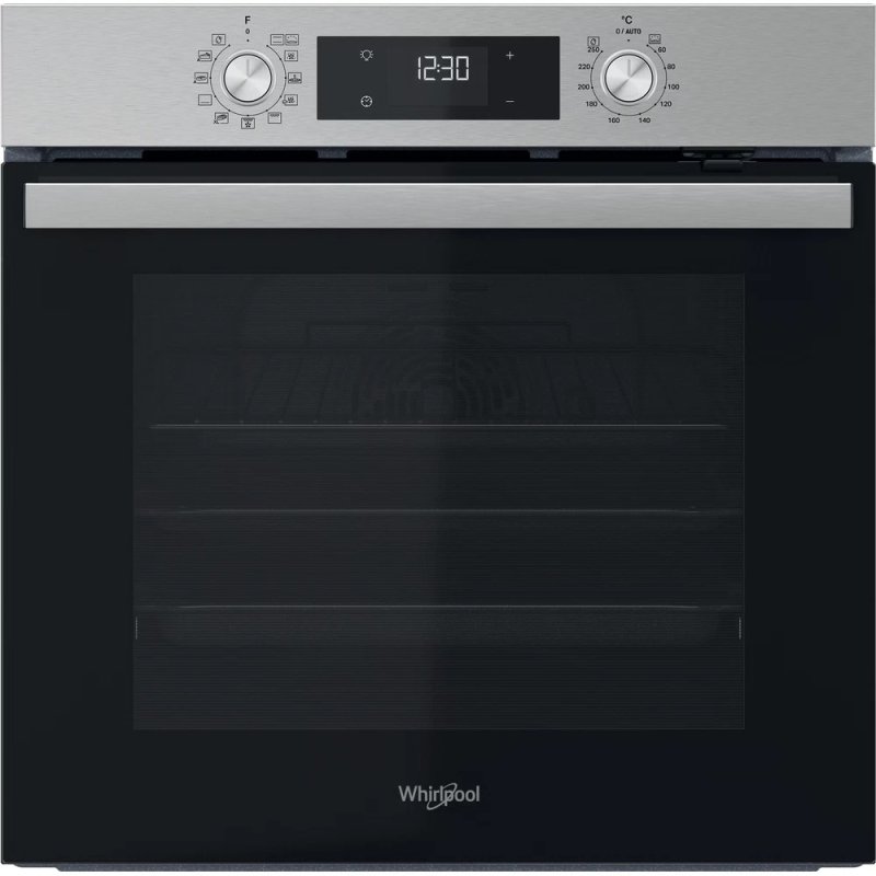 Detalle de Whirlpool OMR58HU1X horno multifunción de encastre 71L A+ acero inoxidable