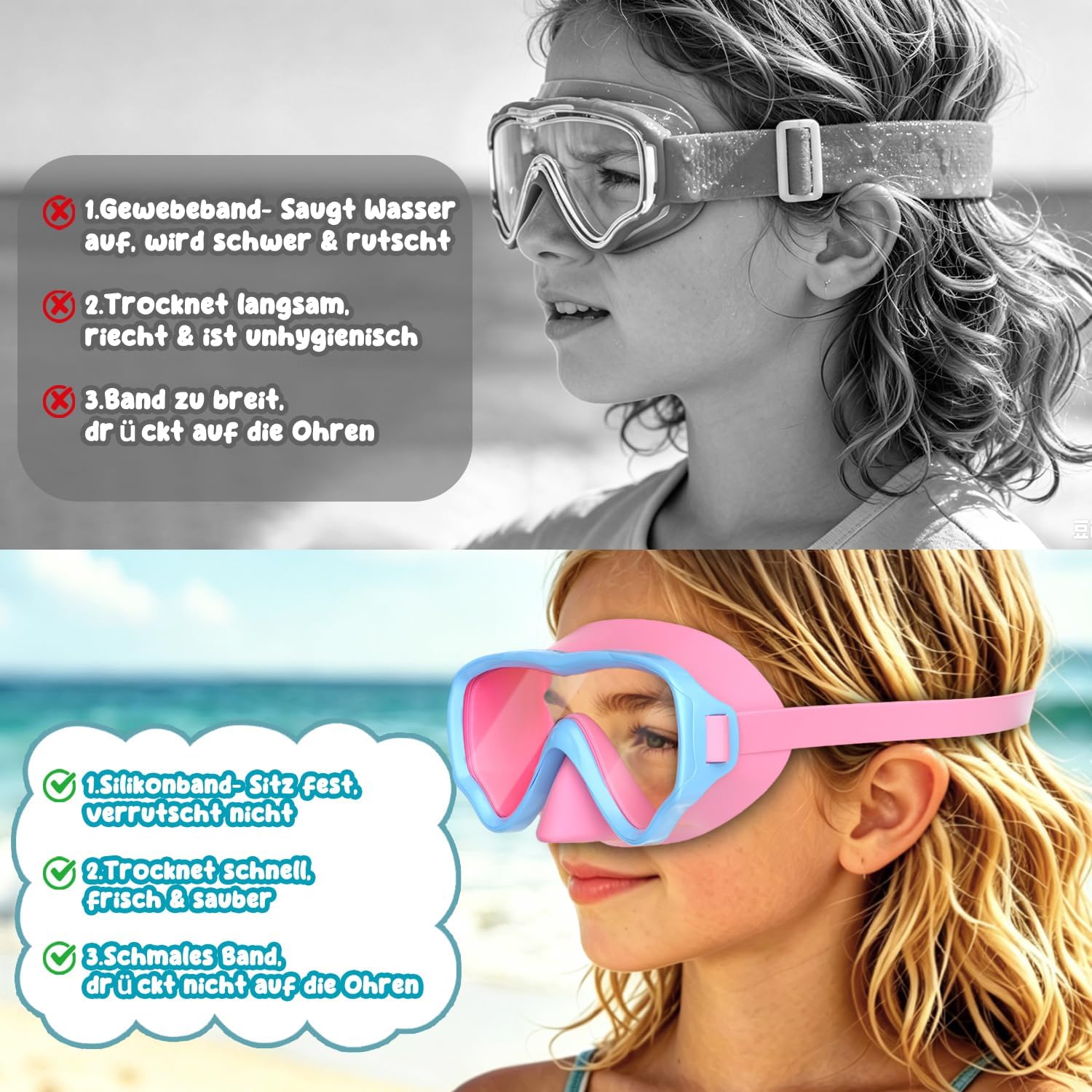 Thumbnail 6 de COOLOO Kinder-Taucherbrille mit 180° Panorama – sicher, komfortabel und einfach zu handhaben