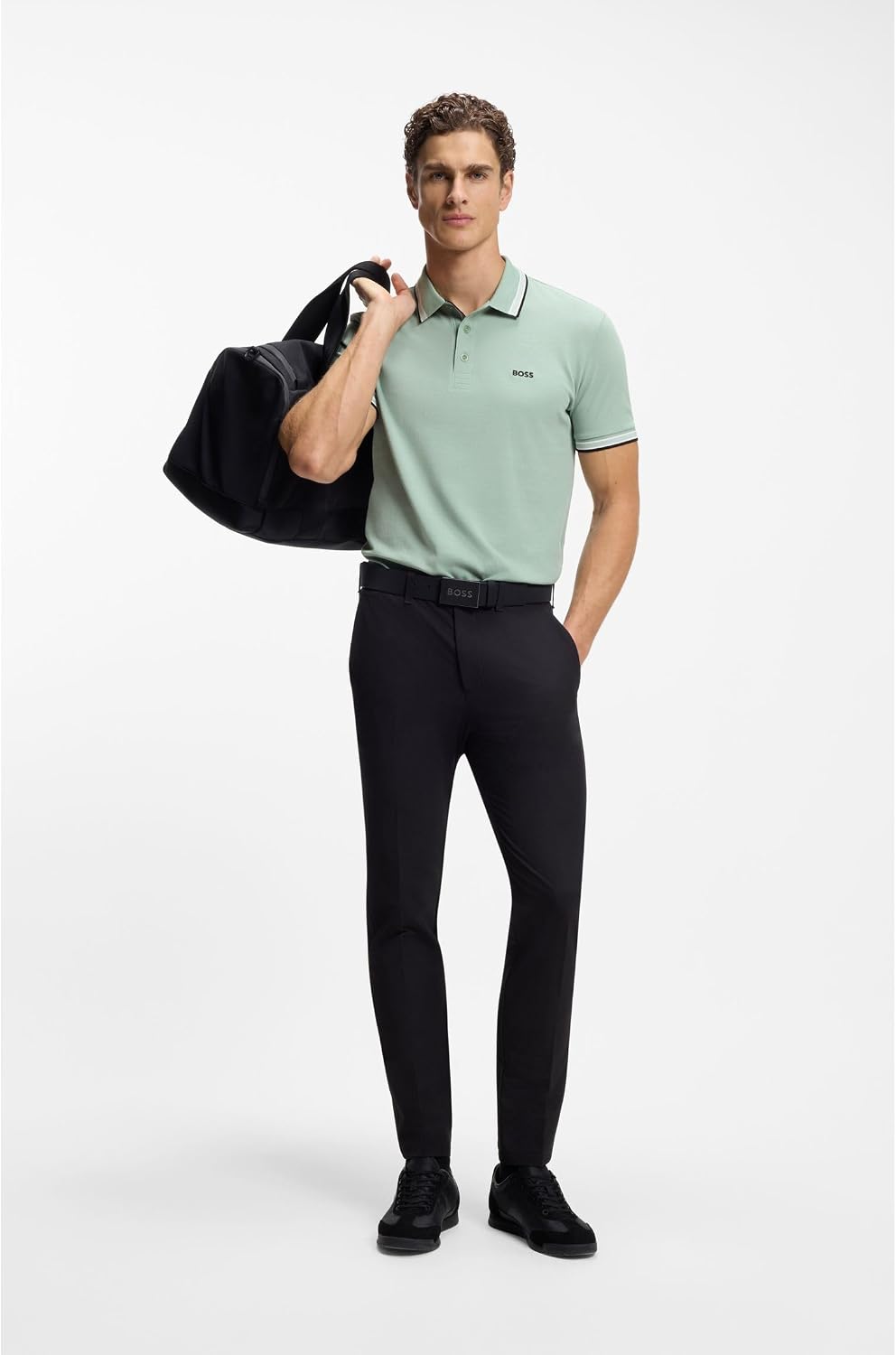 Detalle de Boss Polo da Uomo Open Green 360, XL