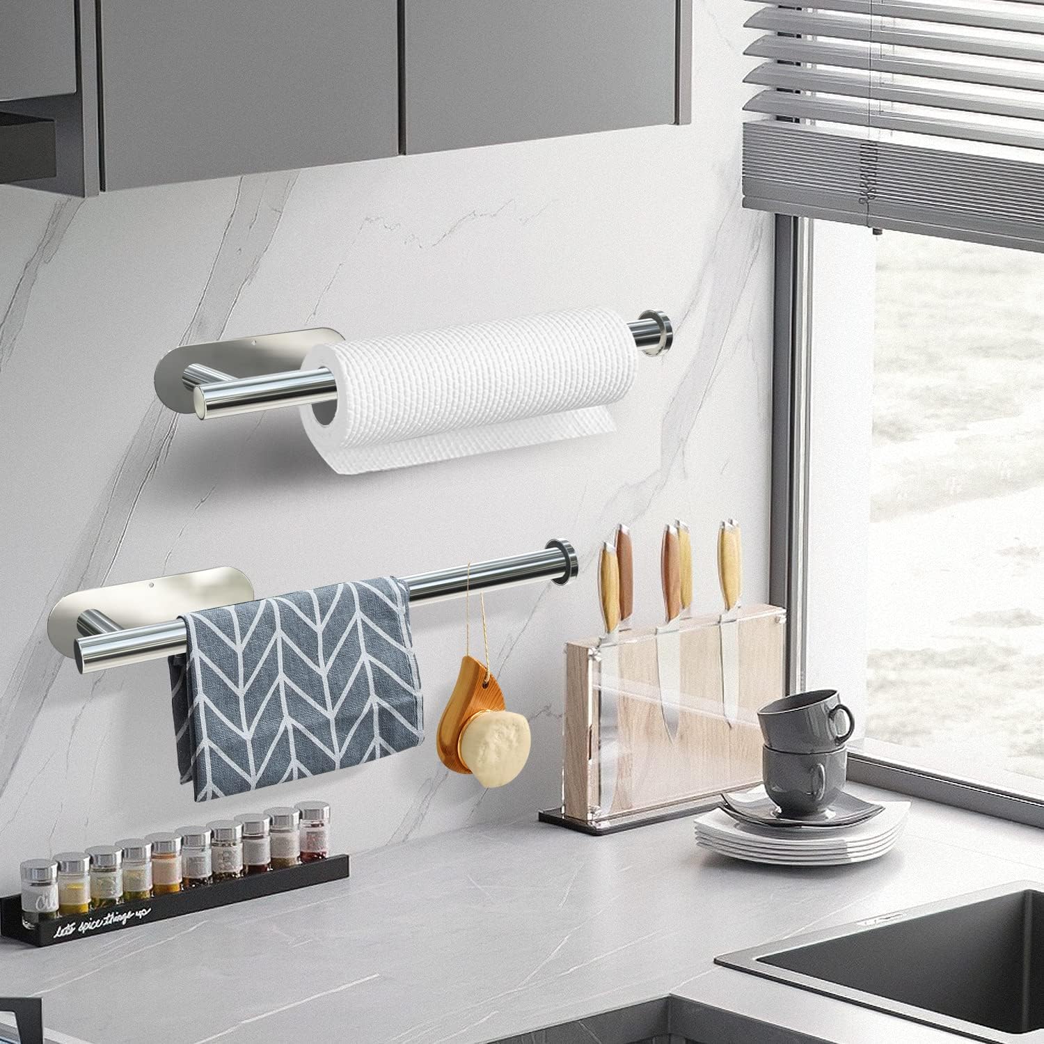 Detalle de DEKAVA PTH-ALL1 Paper Towel Holder, SUS304 Stainless Steel, 13-Inch