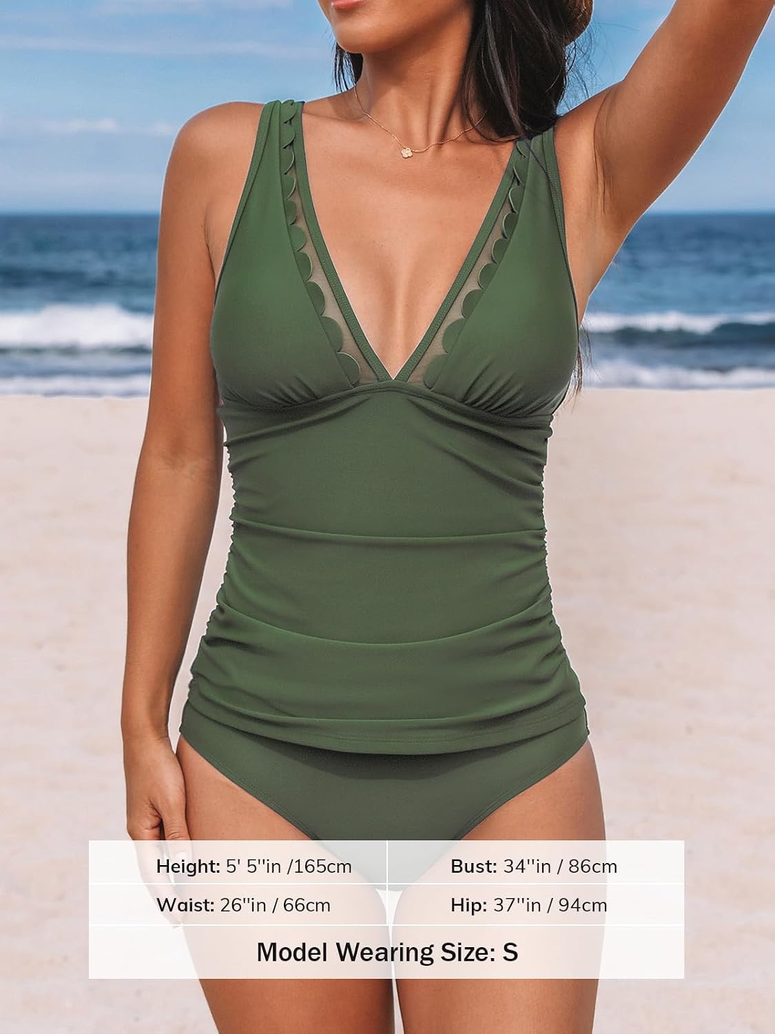 Thumbnail 4 de CUPSHE Tankini donna scollo a V taglia M