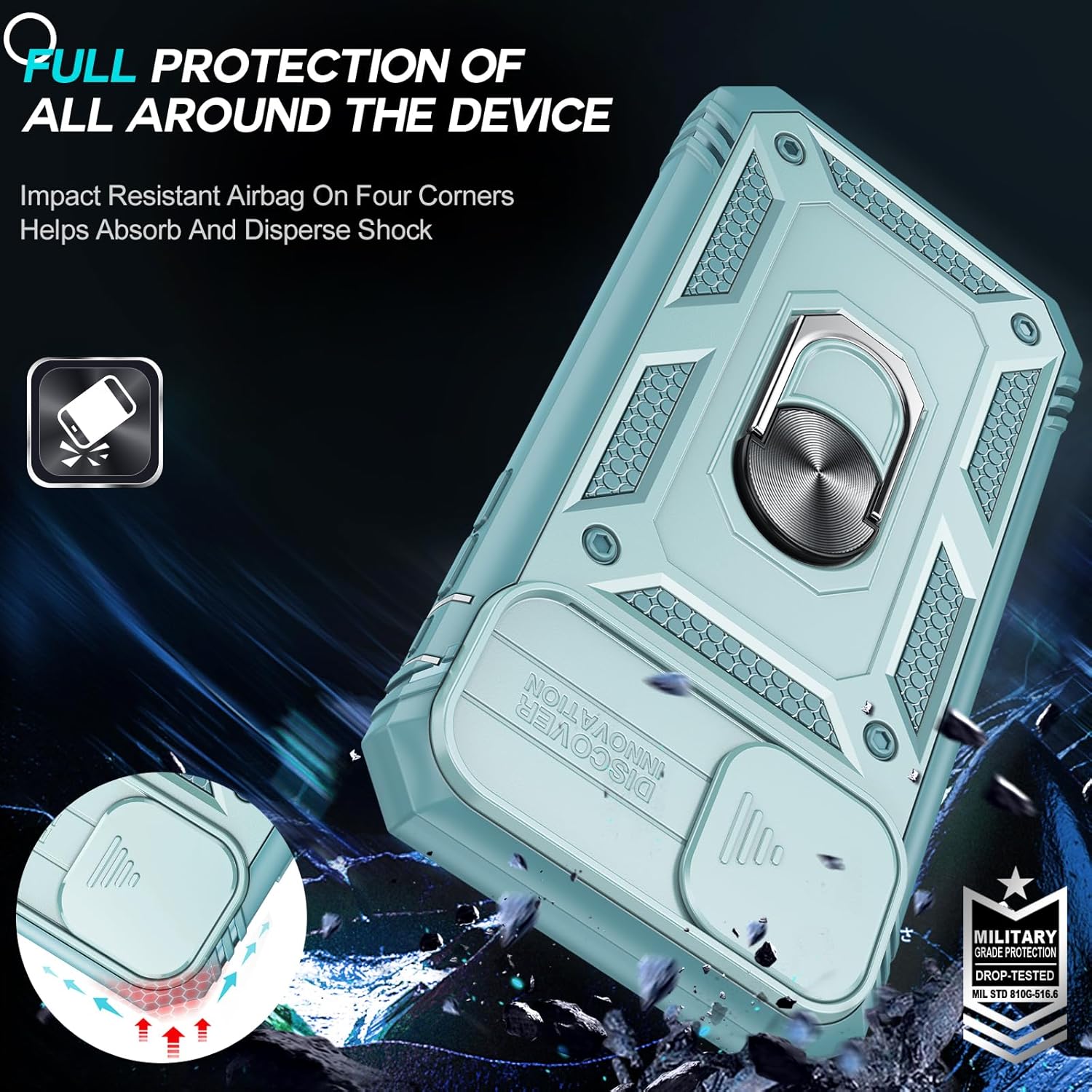 Thumbnail 5 de LeYi for iPhone 11 Case with Slide Camera Cover and 2 Tempered Glass Screen Protectors