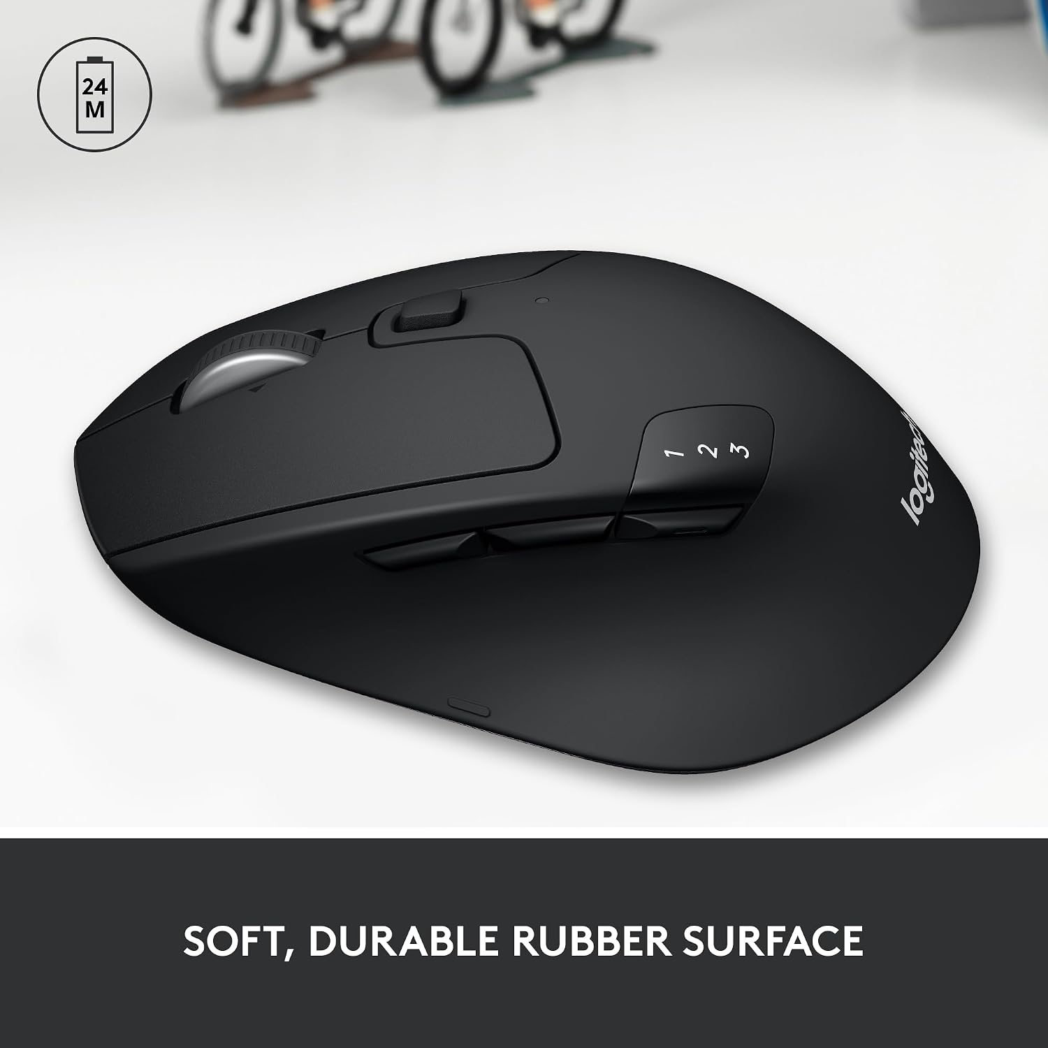 Thumbnail 1 de Logitech M720 Triathalon Full Size Multi-Device Wireless Mouse