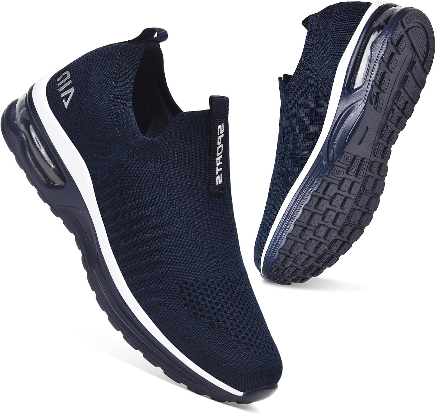Detalle de Femme Basket mode respirantes slip-on en maille pour sneakers sport (sans lacets)