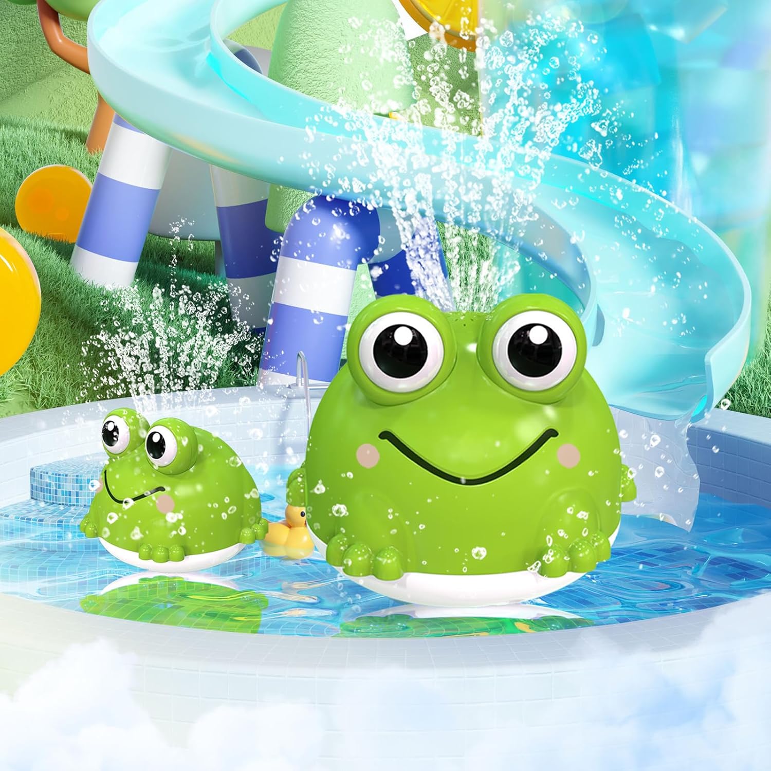 Thumbnail 1 de VViN Baby Bath Toys: Sensory Light-Up Frog Bath Toy