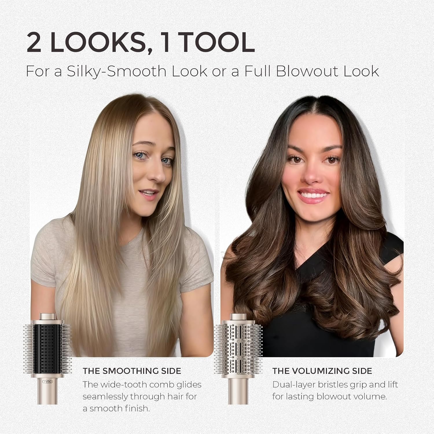 Thumbnail 3 de TYMO AIRBEAM Hair Dryer Brush: 5-in-1, Lightweight Fast-Drying with Ionic Technology