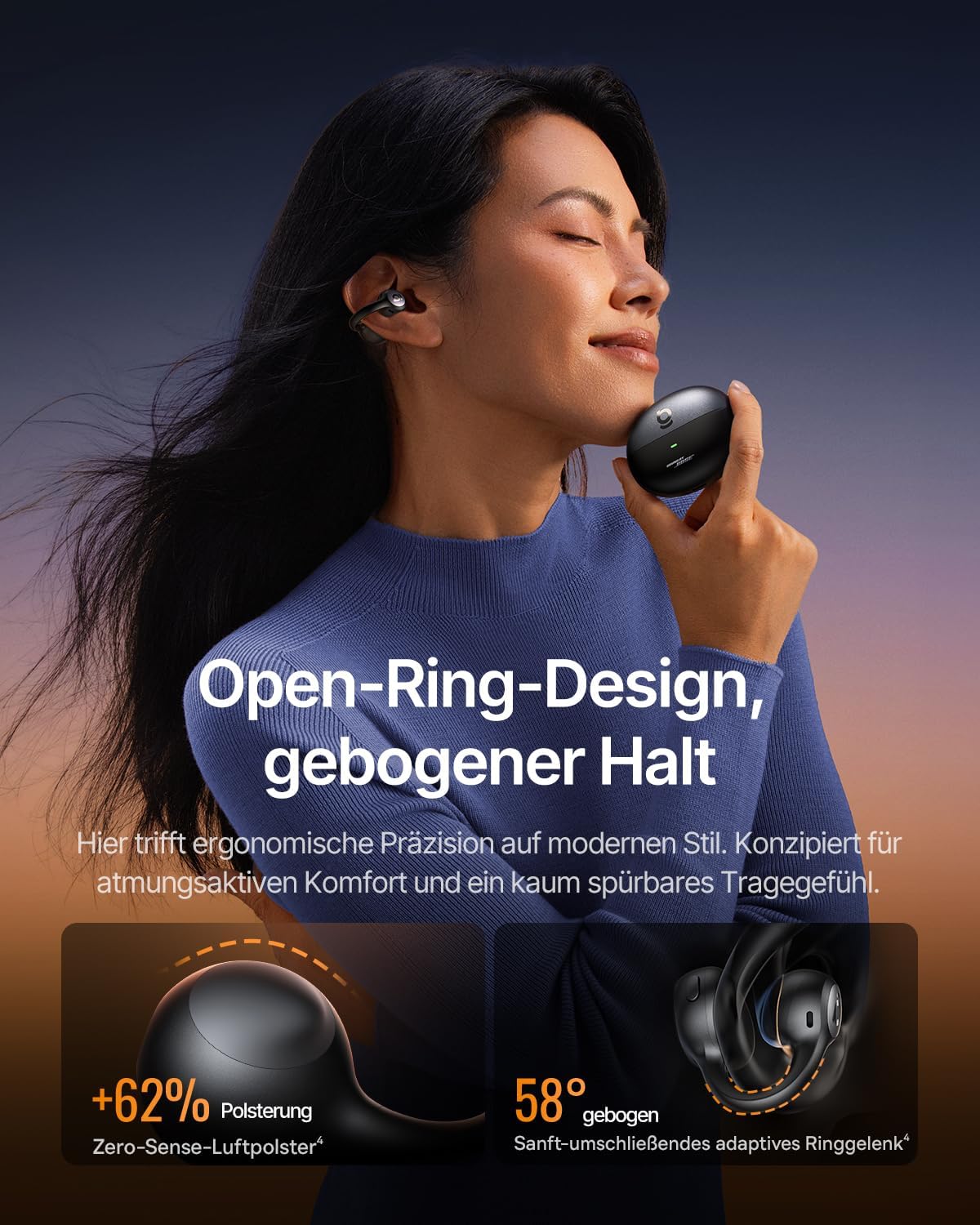Thumbnail 3 de Baseus Inspire XC1 Open‑ear Kopfhörer 40 Std.
