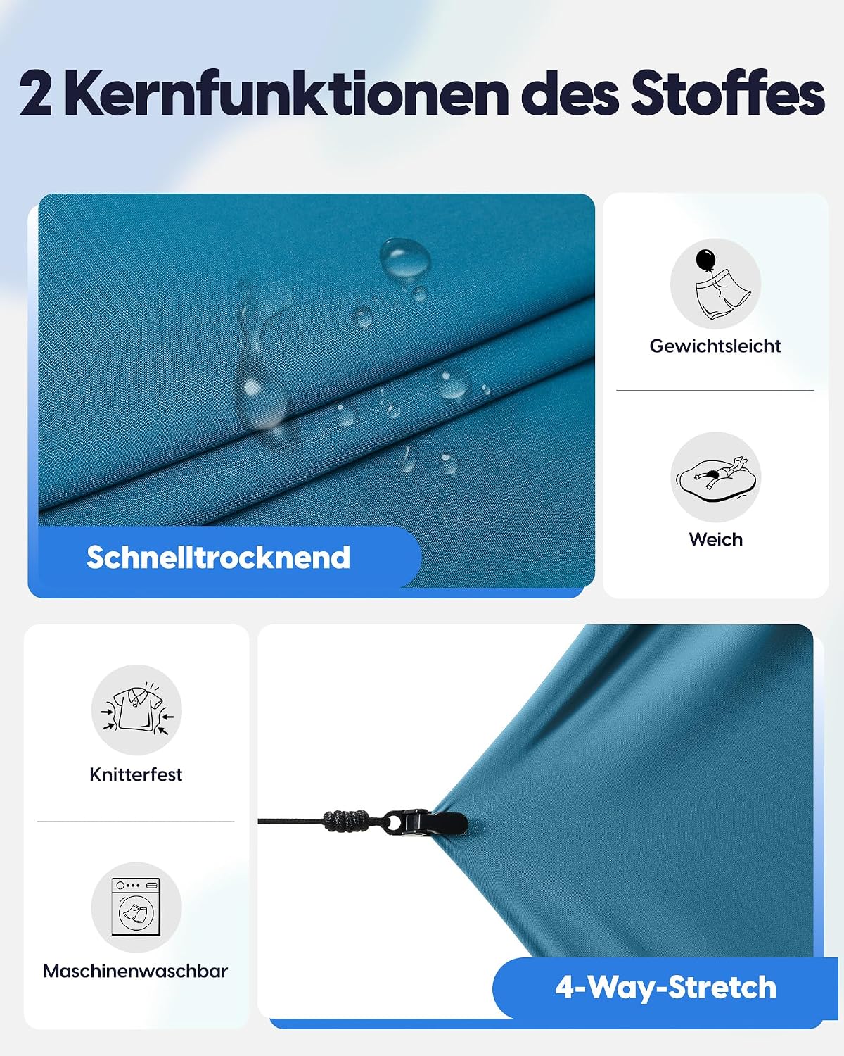 Detalle 1 de MaaMgic Herren-Badehose 2 in 1 7