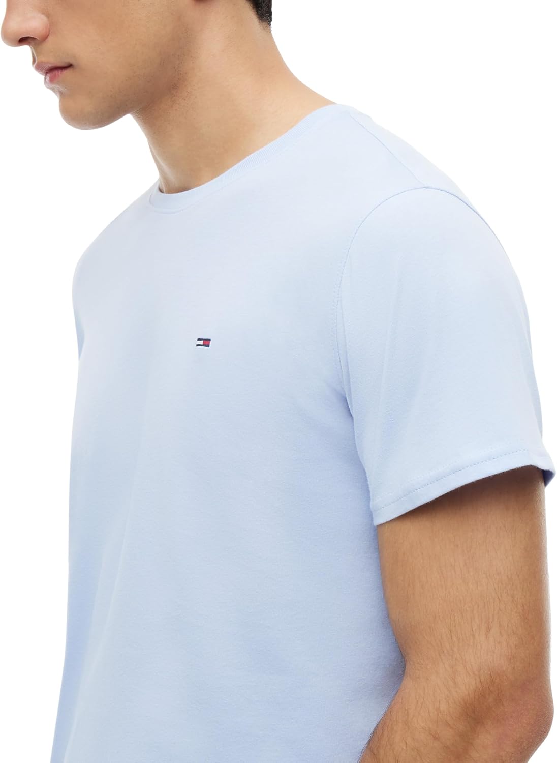 Detalle de Tommy Jeans TJM Xslim Jersey Tee Dm0Dm04411 S/S T-Shirt, Blu Moonlight Iris, XL