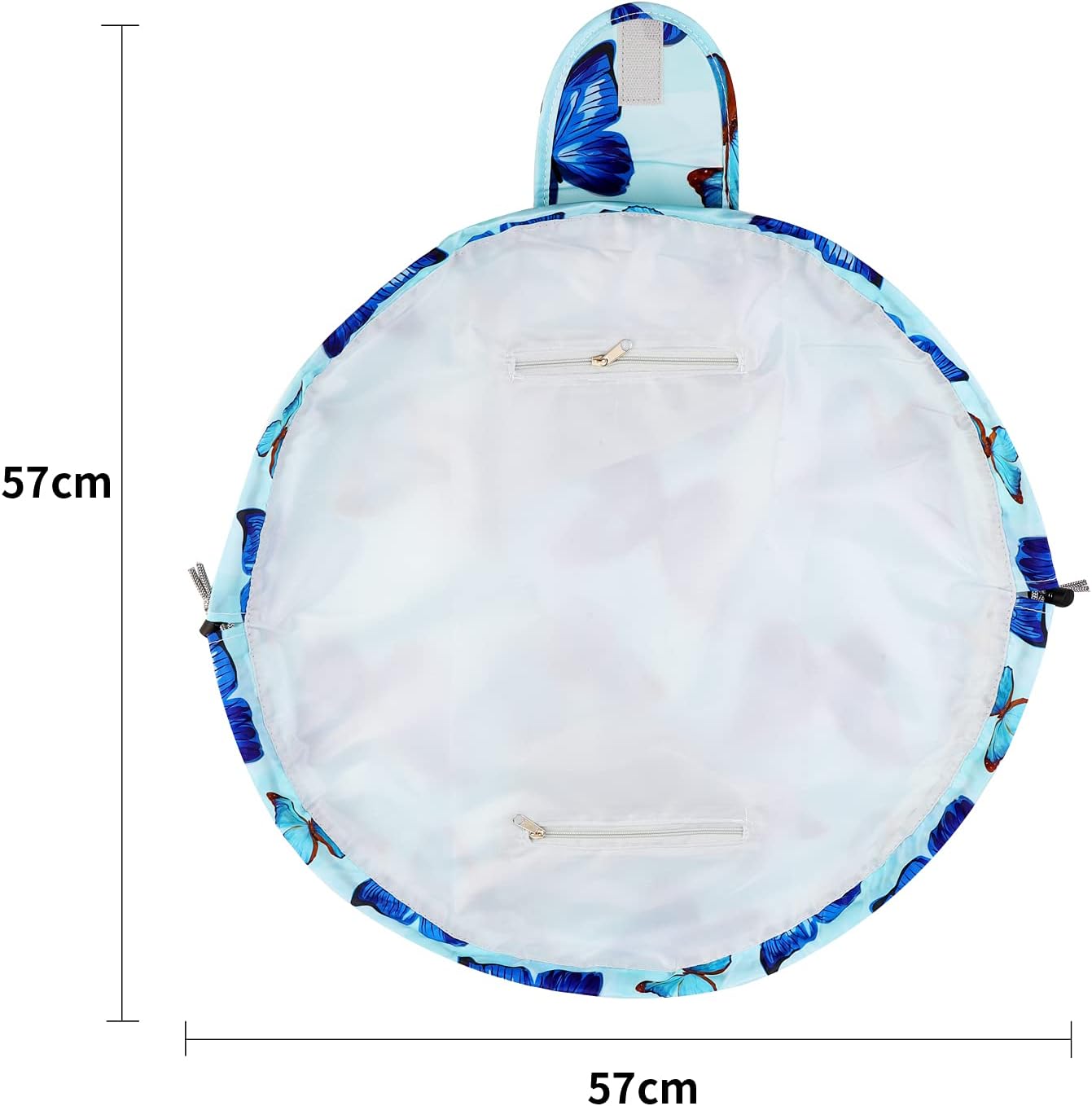 Thumbnail 3 de Lazy Drawstring Makeup Bag (Butterfly) – Large waterproof travel cosmetic organiser pouch