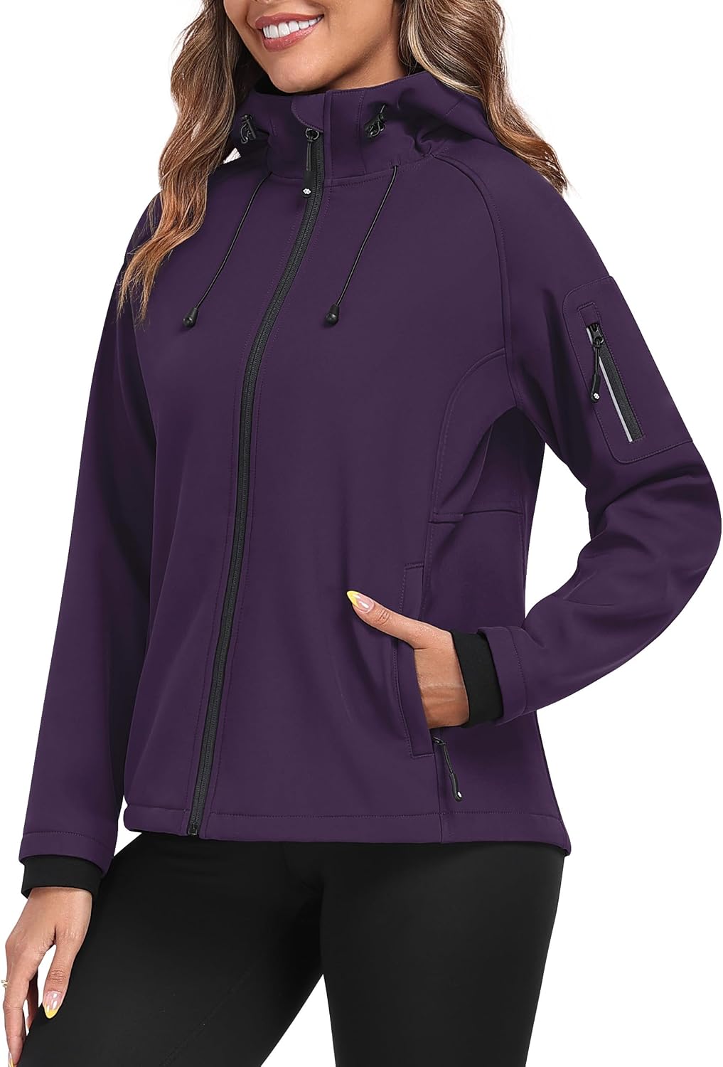 Detalle de MoFiz Women's Softshell Jacket with Fleece Lining