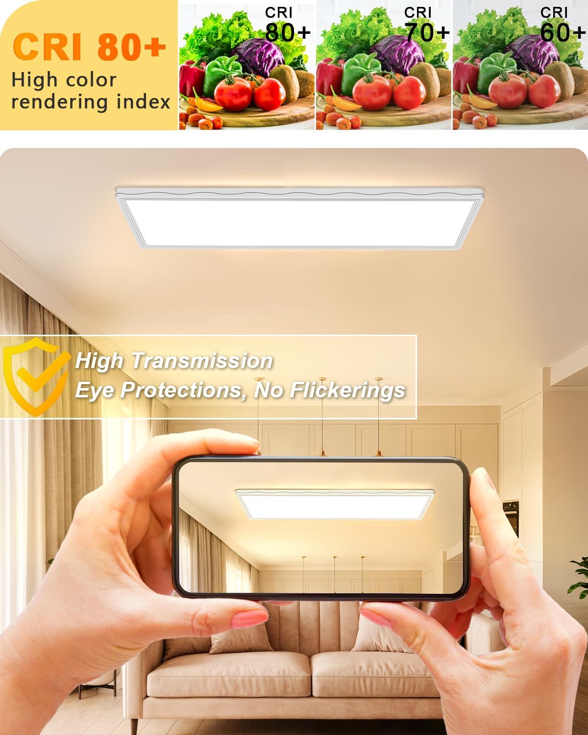 Thumbnail 4 de Bowfar LED Deckenleuchte 58 x 20 cm