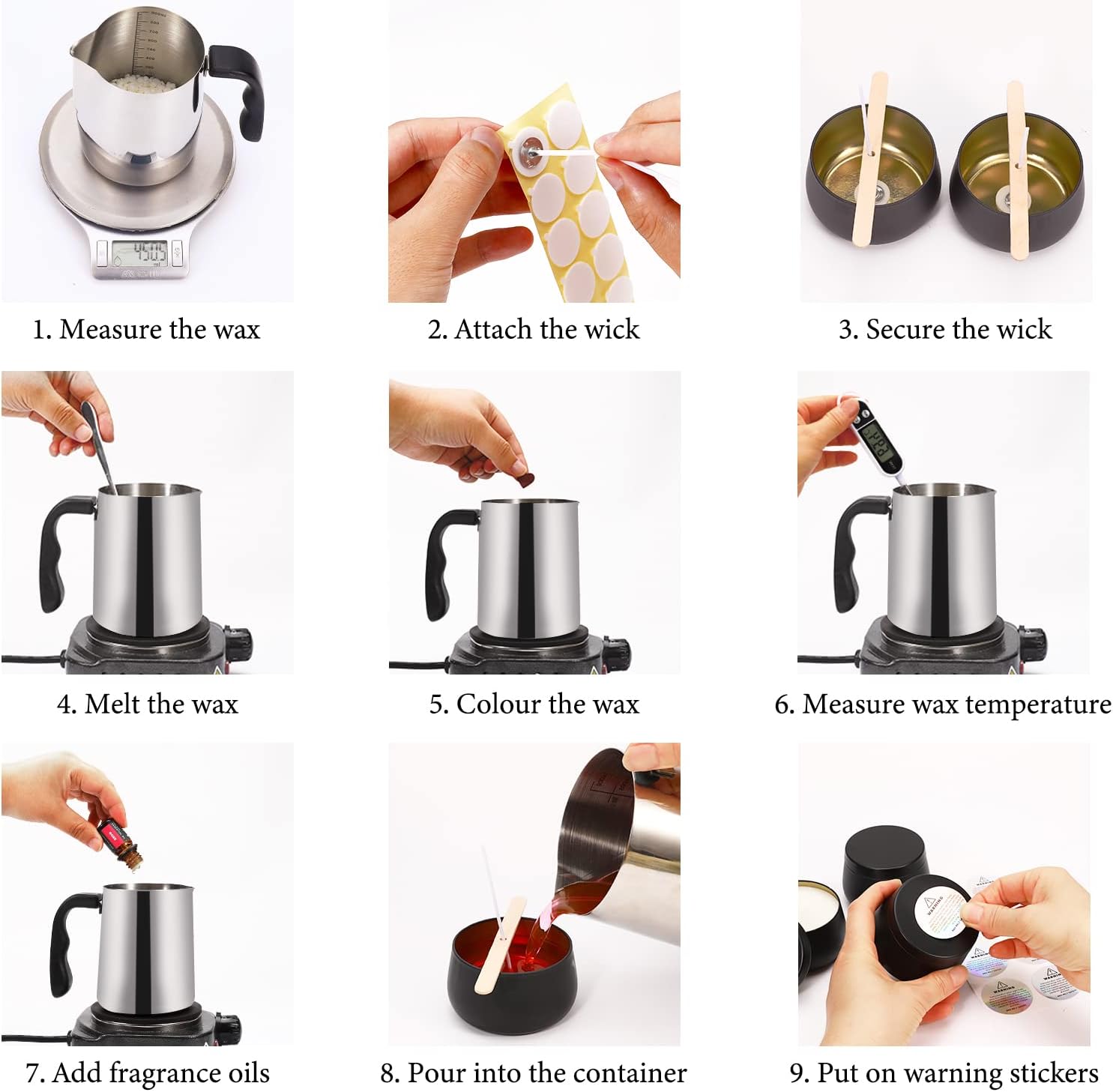 Thumbnail 4 de SAEUYVB Candle Making Kit with Soy Wax