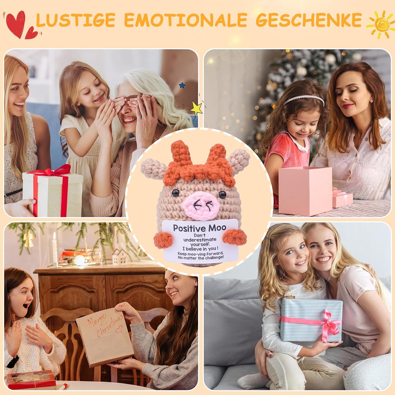 Detalle 2 de Pocket Hug Positive Sonnen-Tier Büffel