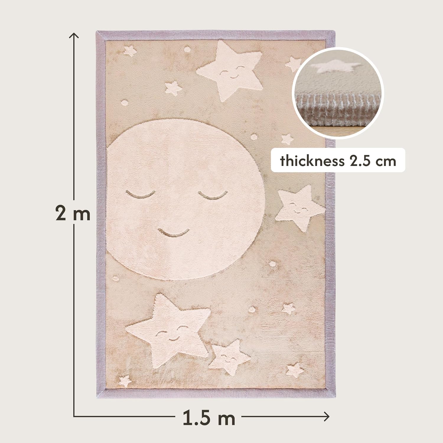 Thumbnail 1 de Hakuna Matte Cloud-soft Baby Play Mat 200x150x2.5cm – curved memory foam tatami mat